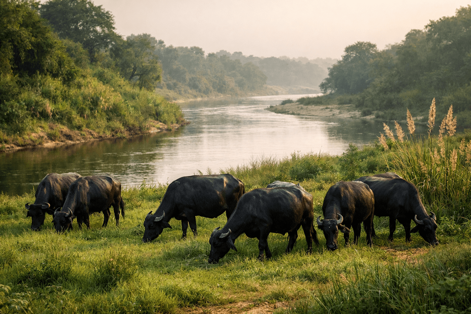 Buffaloes in Chambal