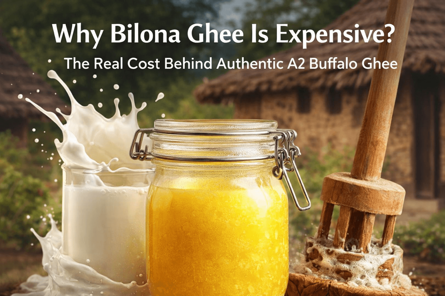 Why Authentic Buffalo A2 Bilona Ghee Is More Expensive (Real Cost Breakdown) ?