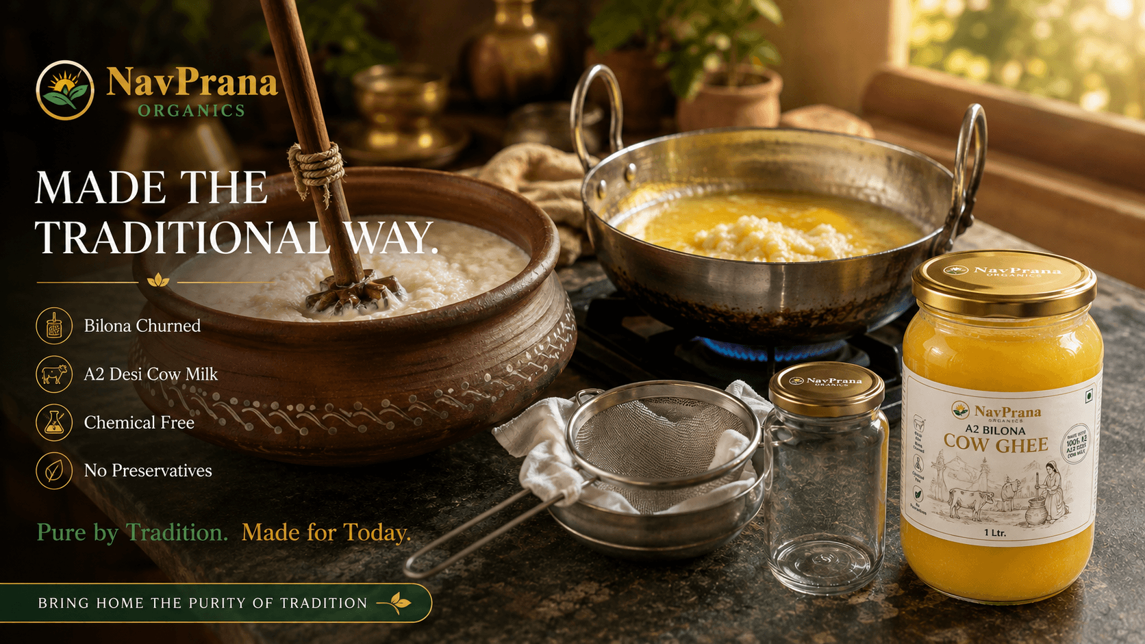 How to Make Ghee at Home the Traditional Way (Bilona Method)