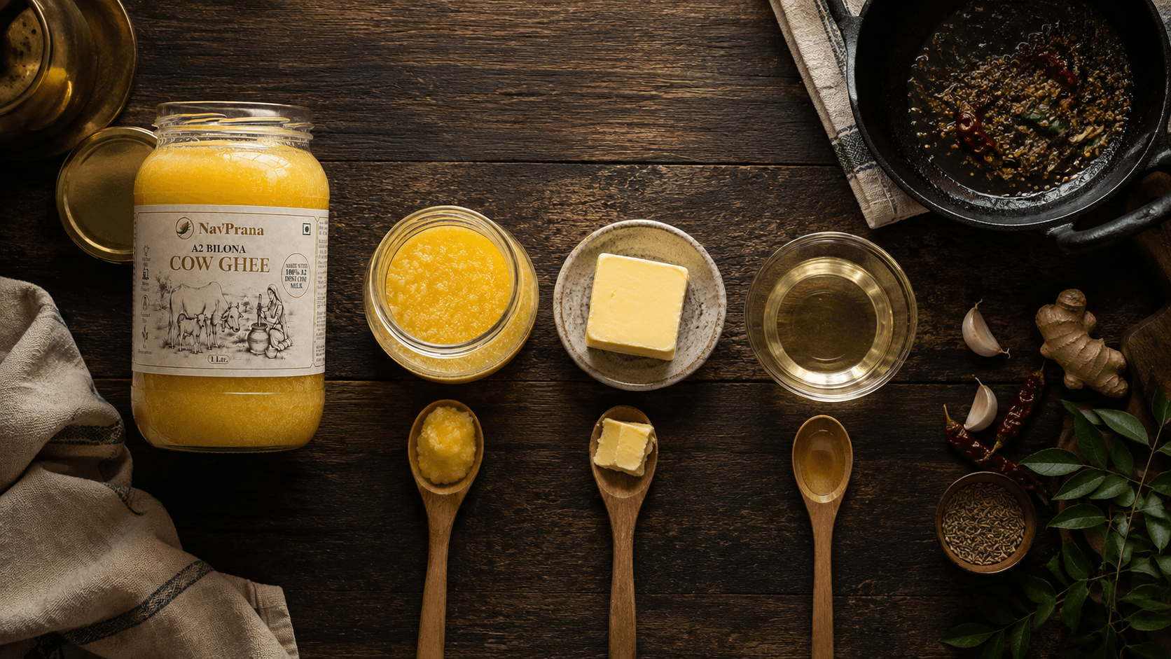 Ghee vs Butter vs Oil: Which Is Healthiest for Indian Cooking?