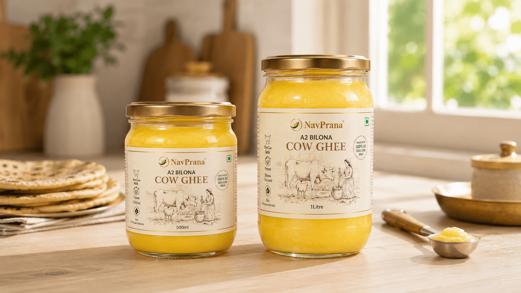 How Much Ghee Per Month? 500 ml or 1 Litre for a Family
