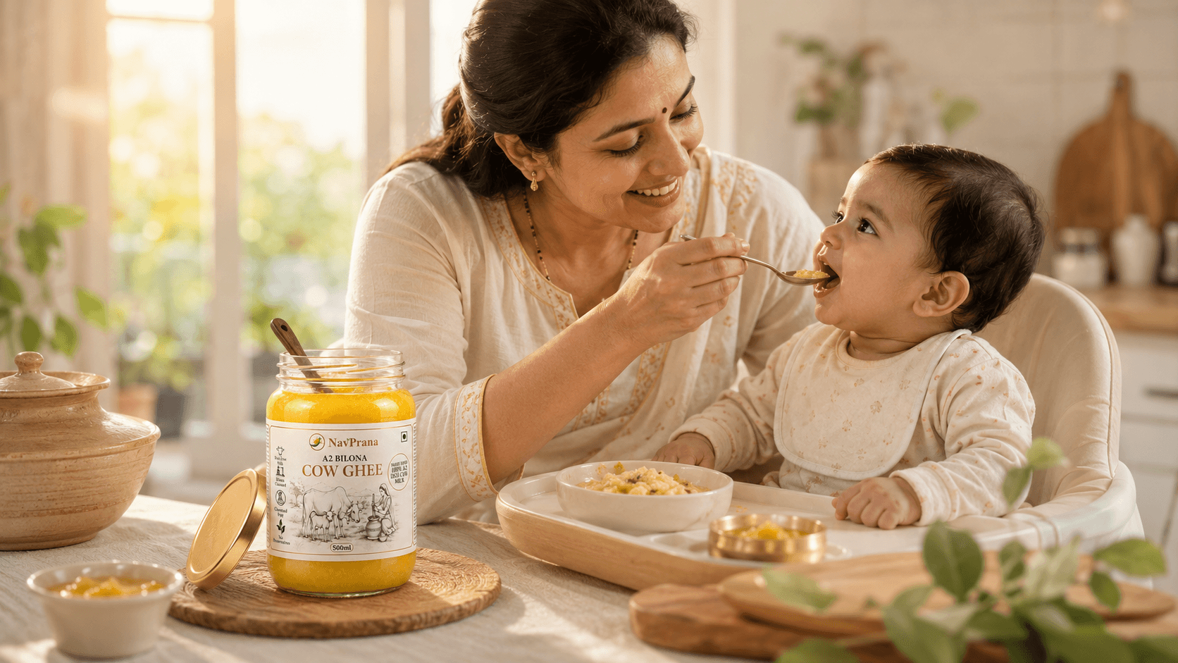 Ghee for Babies: When to Start, Safe Daily Dose & Benefits (Pediatric Guide)