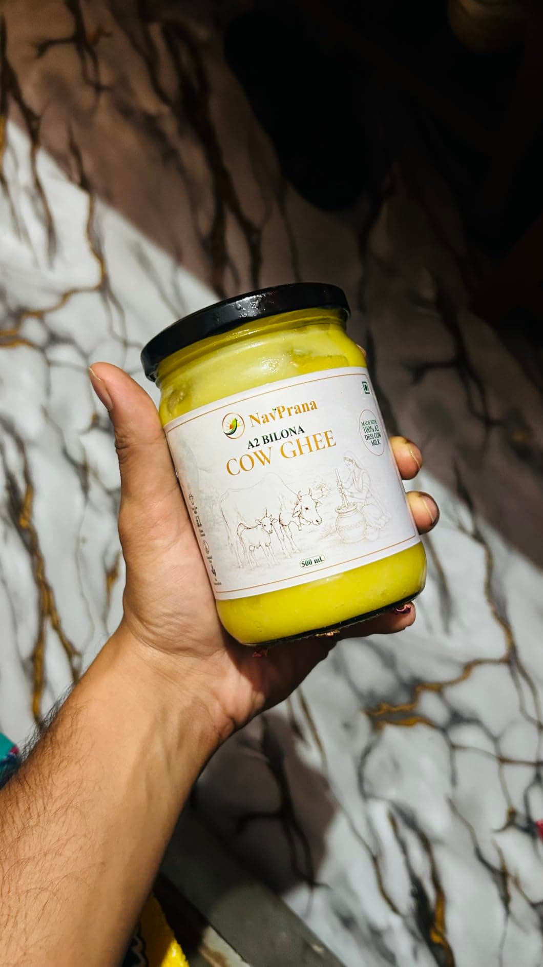 Customer photo for Desi Cow A2 Bilona Ghee (500 ml)